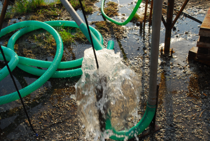 Rope Pump in connection with the windmill