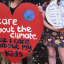 Image of a Heart poster with "I care about the climate coz I care about my kids"